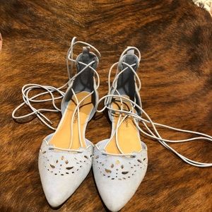 Christian Siriano light blue flats. Size 7